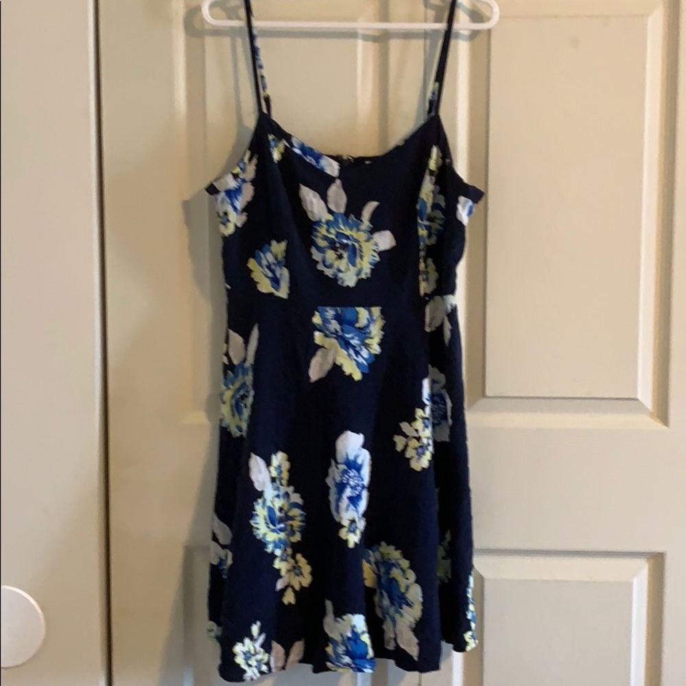 Floral spaghetti strap summer dress